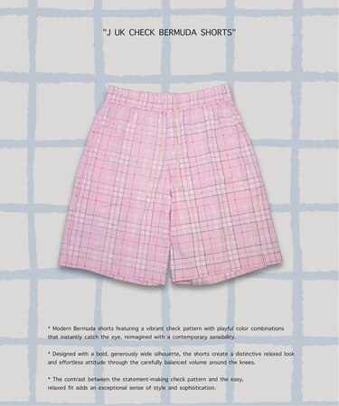 チェック バミューダショーツ / J UK CHECK BERMUDA SHORTS