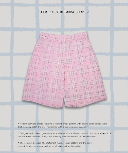 チェック バミューダショーツ / J UK CHECK BERMUDA SHORTS