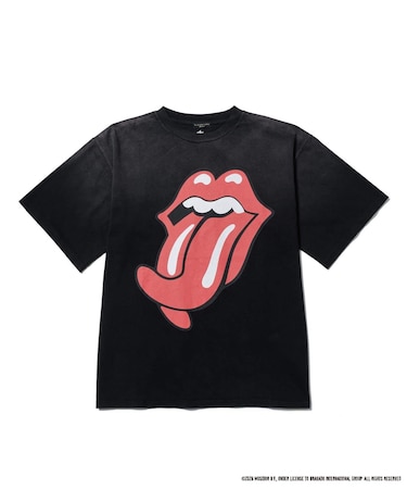 F-LAGSTUF-F SPLIT TONGUE S/S T-SHIRT(THE ROLLING STONES)