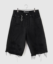 VALABASAS / ヴァラバサス ”SNAPPED” BAGGY DENIM SHORTS