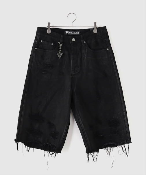 VALABASAS / ヴァラバサス ”SNAPPED” BAGGY DENIM SHORTS