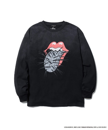 F-LAGSTUF-F CACTUS TONGUE L/S T-SHIRT(THE ROLLING STONES)