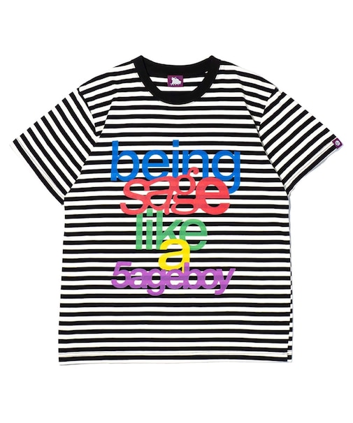 SAGE / セイジ Crayon box ”being sage” Striped S/S