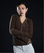 フェード アイレット リブ ロングスリーブ / J Fade Rib Eyelet L/S