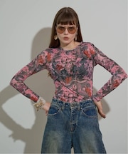 anna sui nyc / アナスイエヌワイシー CAMO シアートップス