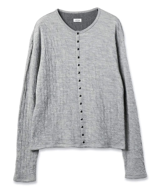 JIEDA / ジエダ GAUZE SNAP CARDIGAN