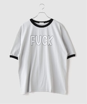 F-LAGSTUF-F / フラグスタフ ”FXXK” RINGER T-SHIRT
