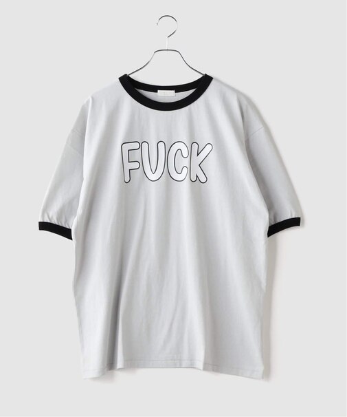 F-LAGSTUF-F / フラグスタフ ”FXXK” RINGER T-SHIRT