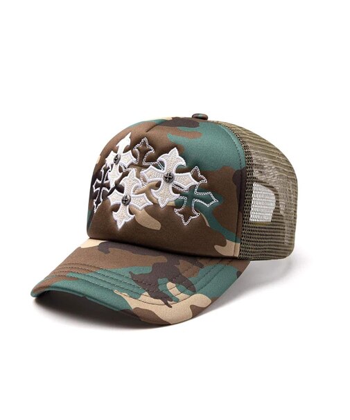 SUPPLIER / サプライヤー Cross Leather Patch Mesh Cap