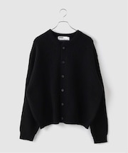 NOMANUAL / ノーマニュアル EASE ROUND NECK CARDIGAN