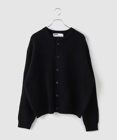NOMANUAL / ノーマニュアル EASE ROUND NECK CARDIGAN