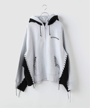 PLEASURES x DISCOVERED DOUBLE LAYERED HOODIE