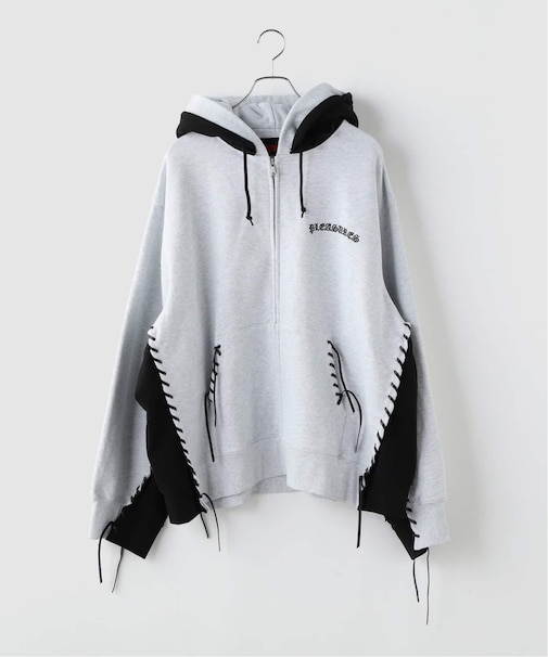 PLEASURES x DISCOVERED DOUBLE LAYERED HOODIE