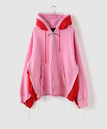 PLEASURES x DISCOVERED DOUBLE LAYERED HOODIE