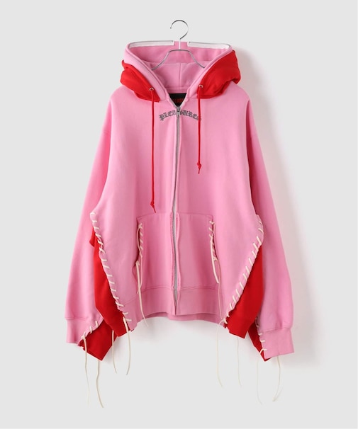 PLEASURES x DISCOVERED DOUBLE LAYERED HOODIE