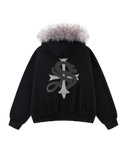 SUPPLIER / サプライヤー Faux Fur Cross Zip Hoodie