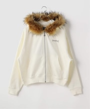 SUPPLIER / サプライヤー Faux Fur Cross Zip Hoodie
