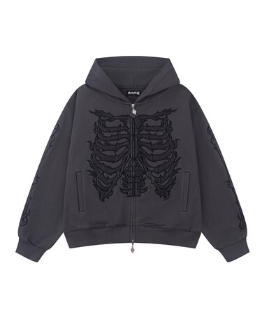 SUPPLIER / サプライヤー Bones Leather Patch Zip Hoodie