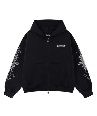 SUPPLIER / サプライヤー Multiple Cross Patch Zip Hoodie