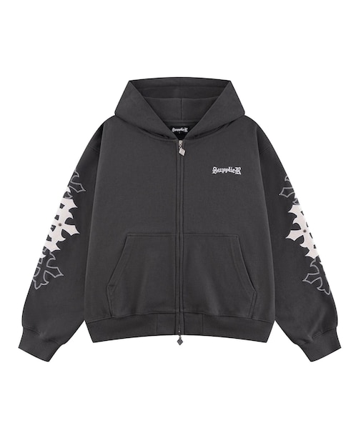 SUPPLIER / サプライヤー Multiple Cross Patch Zip Hoodie