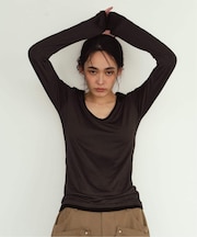 Knuth Marf / クヌースマーフ u-neck slim top