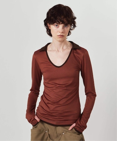 Knuth Marf / クヌースマーフ u-neck slim top