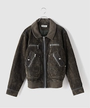 PLATEAU STUDIO / プラトースタジオ Flocked denim jkt