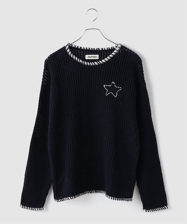 PLATEAU STUDIO / プラトースタジオ Star knit crewneck