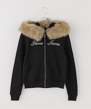 GUESS JEANS / ゲス ジーンズ GJ LS FITTED FUR HOODIE