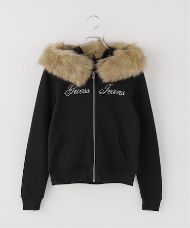 GUESS JEANS / ゲス ジーンズ GJ LS FITTED FUR HOODIE