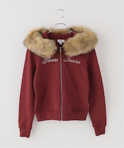 GUESS JEANS / ゲス ジーンズ GJ LS FITTED FUR HOODIE