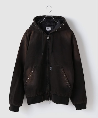 OBEY / オベイ STUDDED ZIP UP JACKET