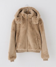 GUESS JEANS / ゲス ジーンズ  FUR HOODED BOMBER