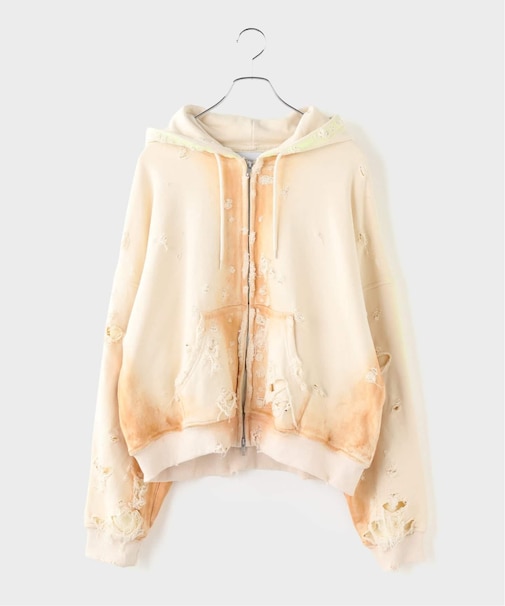 TEPPEI FURUYAMA / テッペイフルヤマ CRASH PAINT FADE ZIP-UP HOODIE