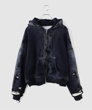 TEPPEI FURUYAMA / テッペイフルヤマ CRASH PAINT FADE ZIP-UP HOODIE