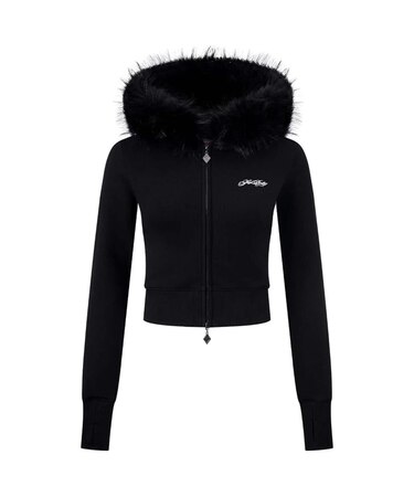 SupBaby by SUPPLIER Cross Fur Zip Hoodie