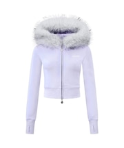 SupBaby by SUPPLIER Cross Fur Zip Hoodie