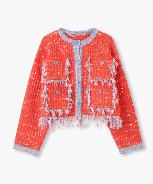 anna sui nyc / アナスイエヌワイシー ツイードニットジャケット