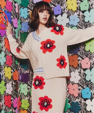 anna sui nyc / アナスイエヌワイシー ハナガラMIXジャガードプルオーバー