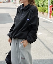 フリーススナップブルゾン ユニセックス着用可