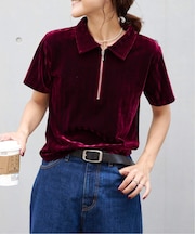エリツキストライプベロア TEE