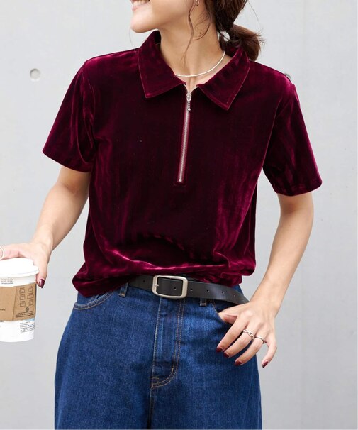 エリツキストライプベロア TEE