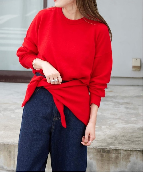 極美品　Rene ルネ　アンサンブル　五分丈　半袖　ビジュー　赤　ボーダー　M 極美品 Rene ルネ アンサンブル 五分丈 半袖 ビジュー 赤 ボーダー M