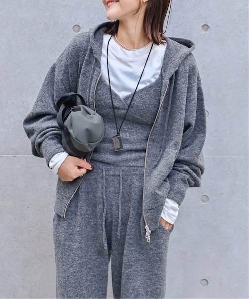 アルパカミックスニットZIPフーディ｜アウトドアプロダクツ