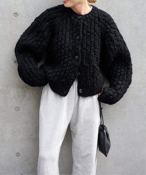 ネパールウールハンドニットカーディガン