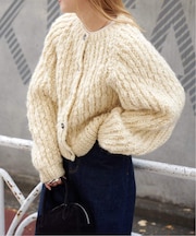 ネパールウールハンドニットカーディガン