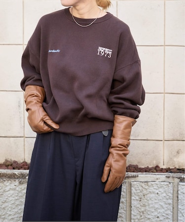 追加 予約　ロゴシシュウスウェットライクニットプルオーバー