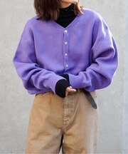 追加 スウェットライクカーデ