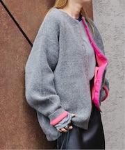 ダブルフェイスブラッシュニットアウター