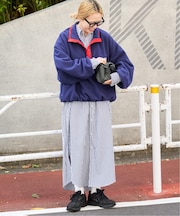 コットンポリエステルロンストシャツワンピース